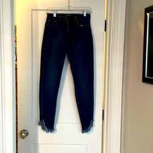 Just Black Denim Fringe Jeans. Perfect Condition